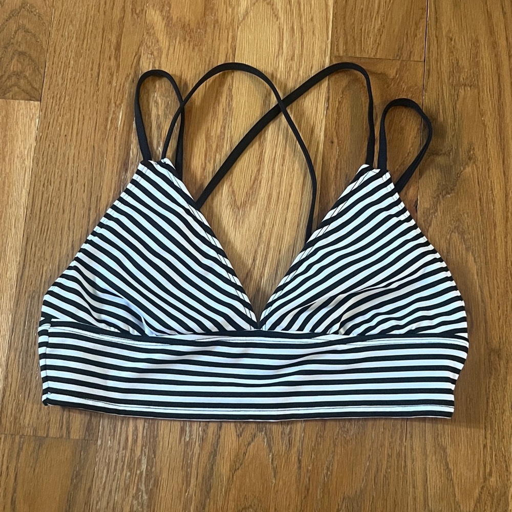 Mossimo Black and White Striped bralette
